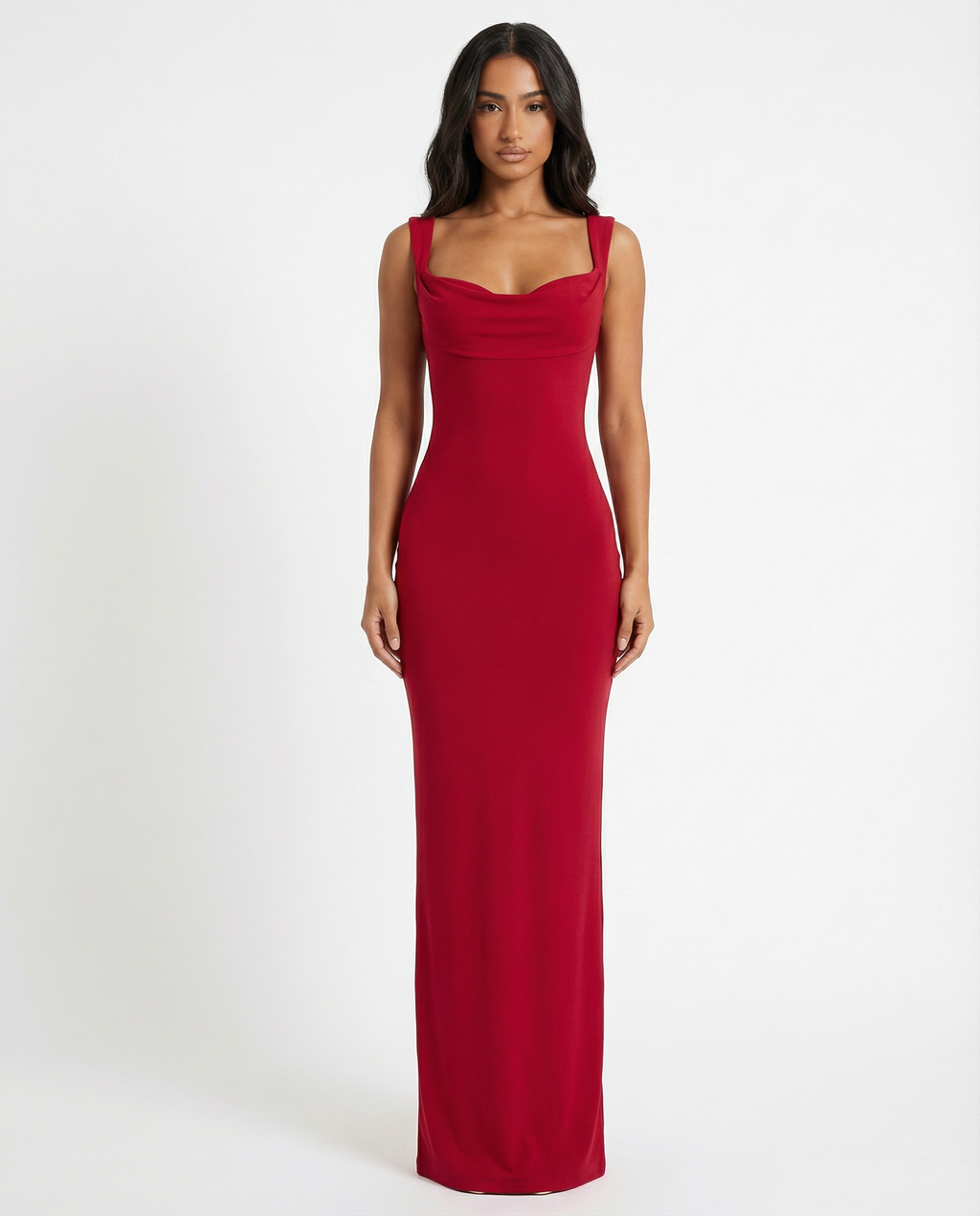 Mae | Women's Open-Back Tie-Detail Maxi Gown