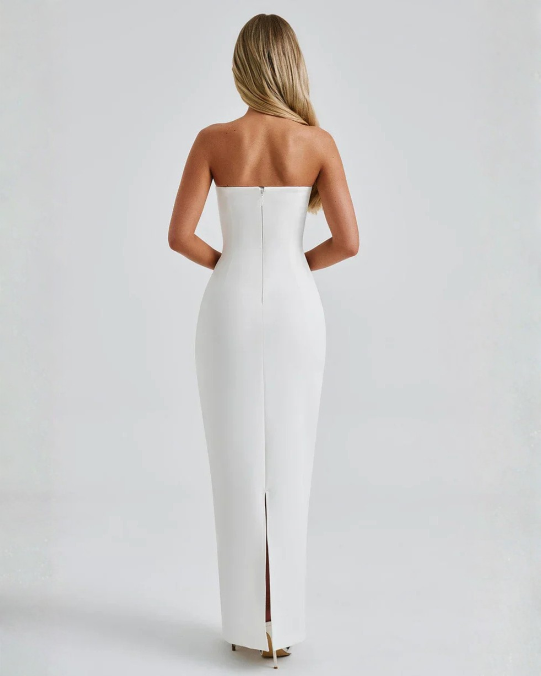 Ella | Women's Sculpting Crepe Strapless Maxi Dress