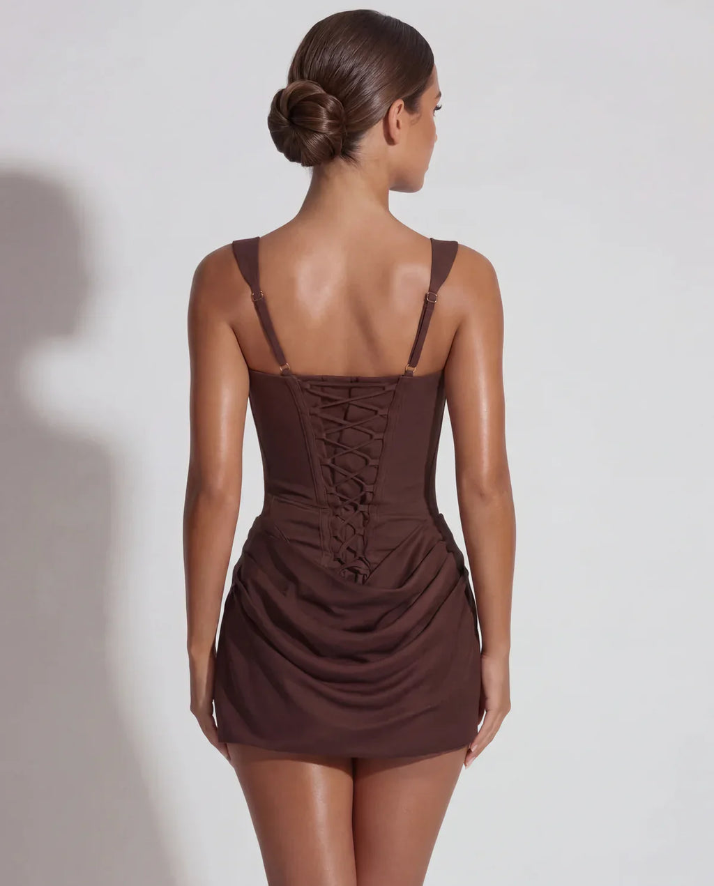 Chanel | Women's Sculpted Structural Lace-Up Mini Dress