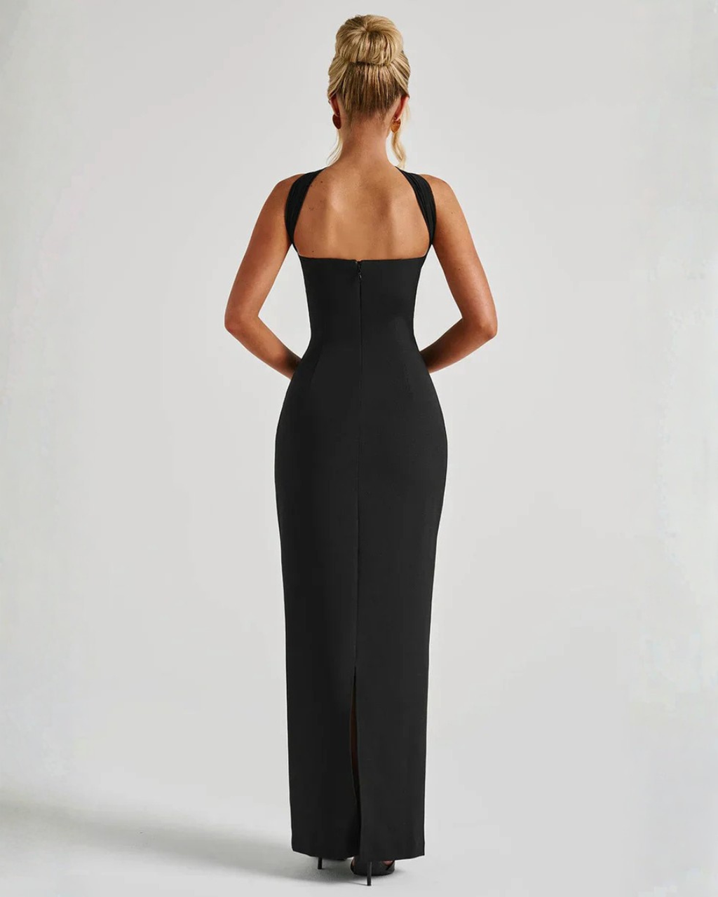 Ella | Women's Sculpting Crepe Strapless Maxi Dress