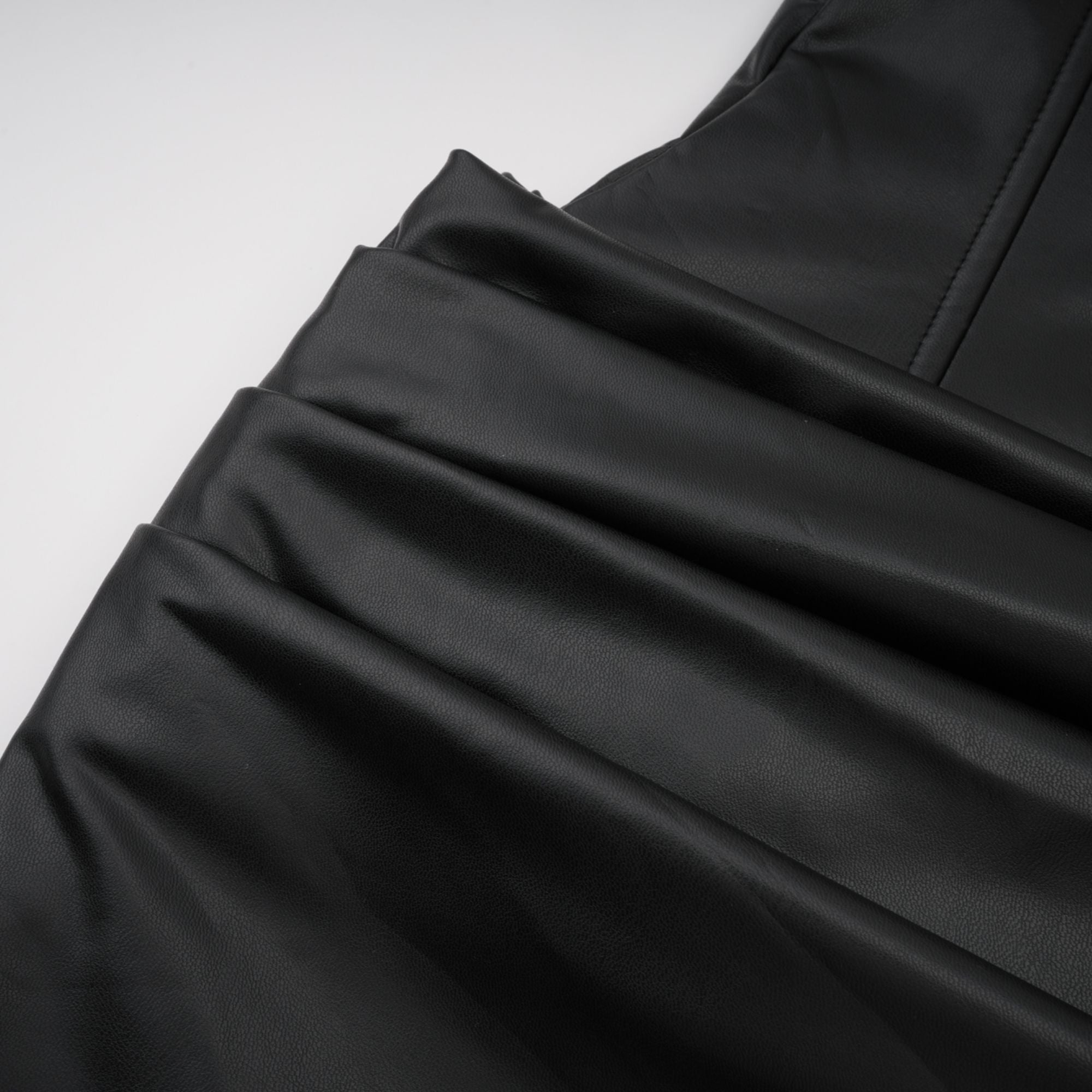 Agnes | Off-The-Shoulder PU Leather Mini Dress