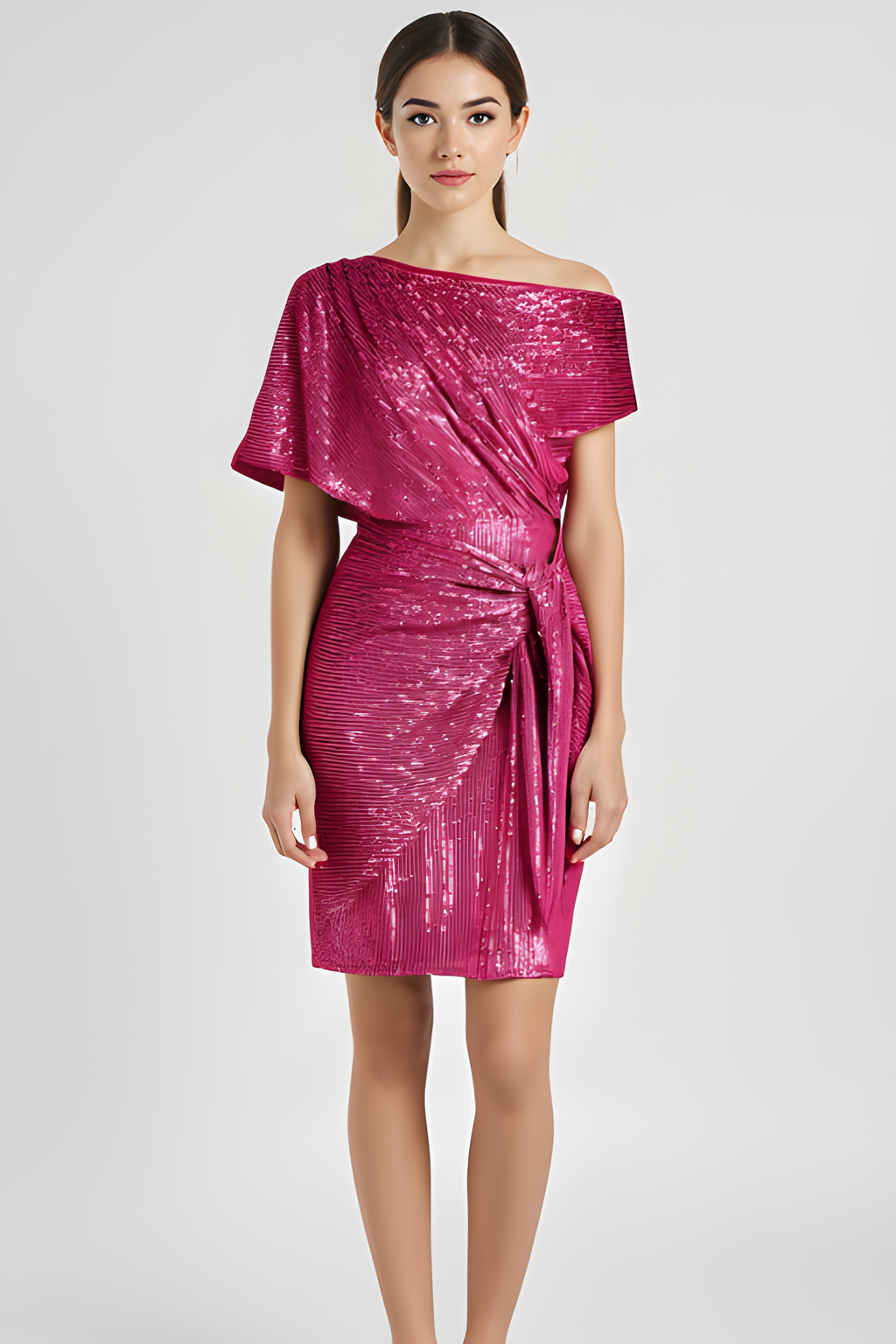 Raye | Women's Shimmering Festive Sparkle Midi Dress