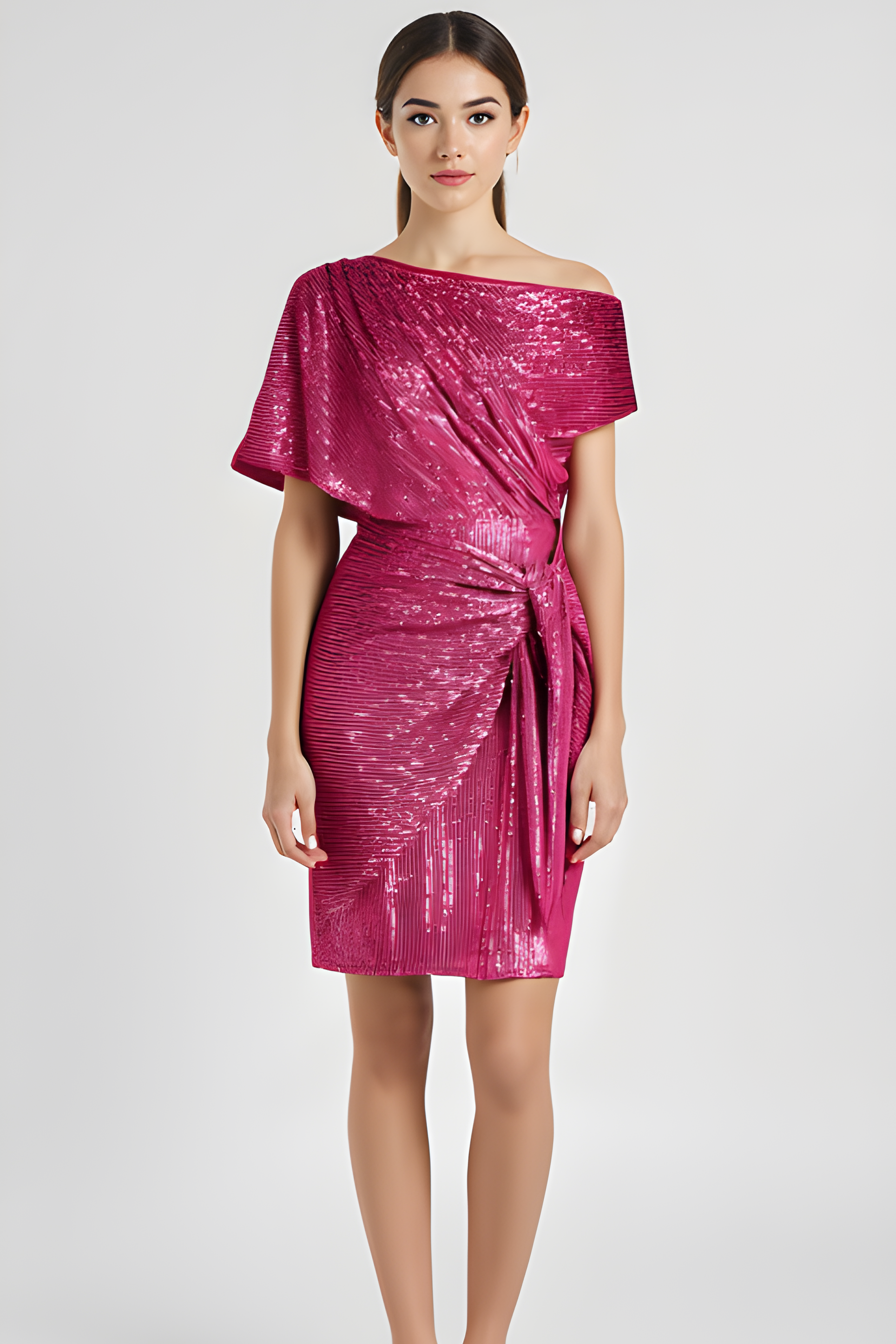 Raye | Women's Shimmering Festive Sparkle Midi Dress