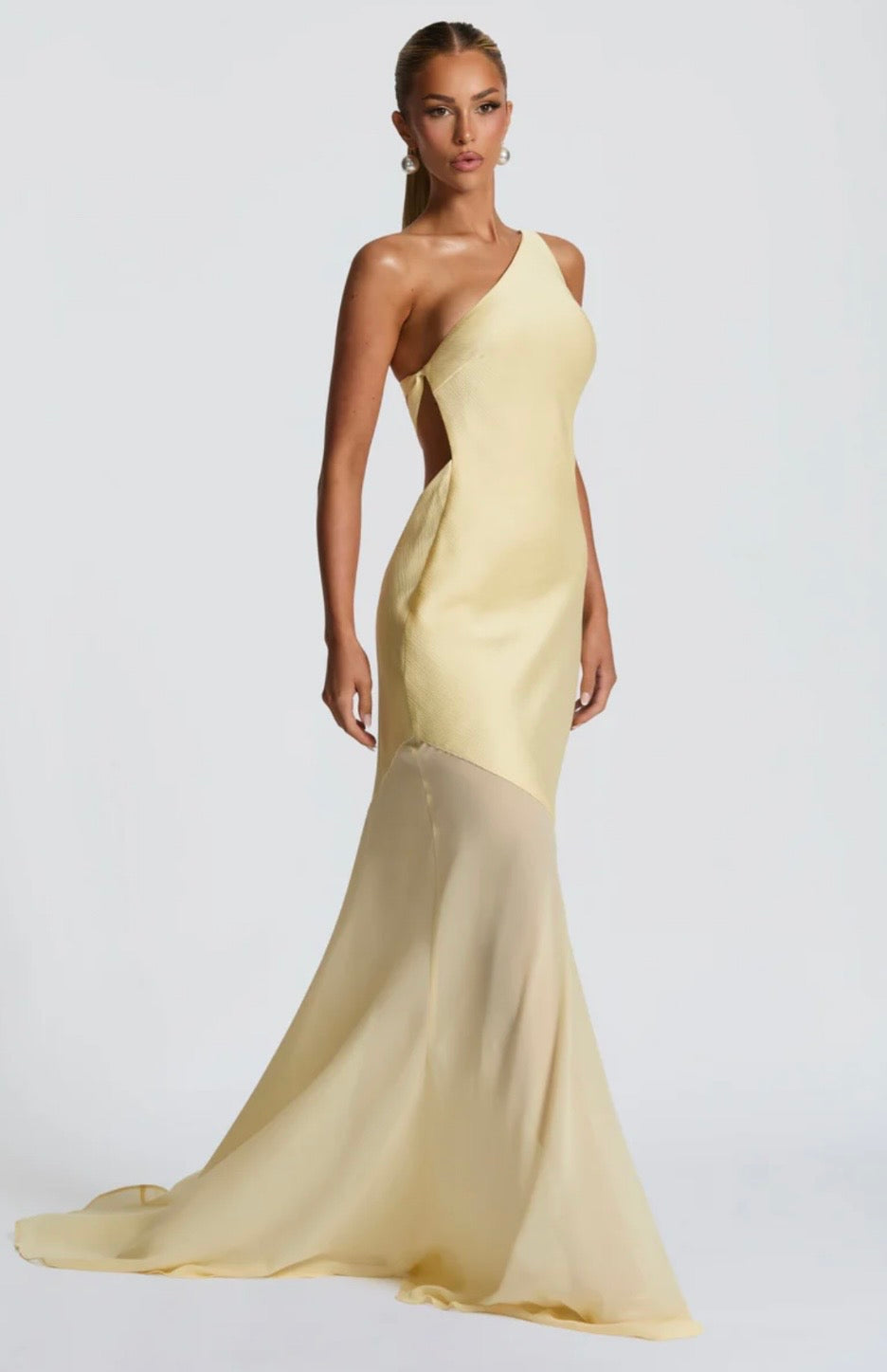 Megan | Women's Sculpted Fluid Movement Bias-Cut Layered Maxi Dress