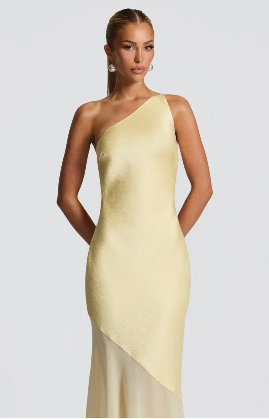 Megan | Women's Sculpted Fluid Movement Bias-Cut Layered Maxi Dress