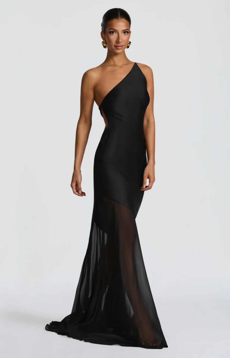 Megan | Women's Sculpted Fluid Movement Bias-Cut Layered Maxi Dress