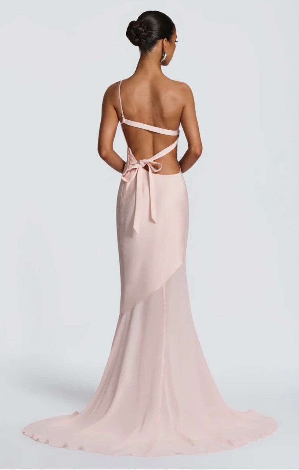 Megan | Women's Sculpted Fluid Movement Bias-Cut Layered Maxi Dress