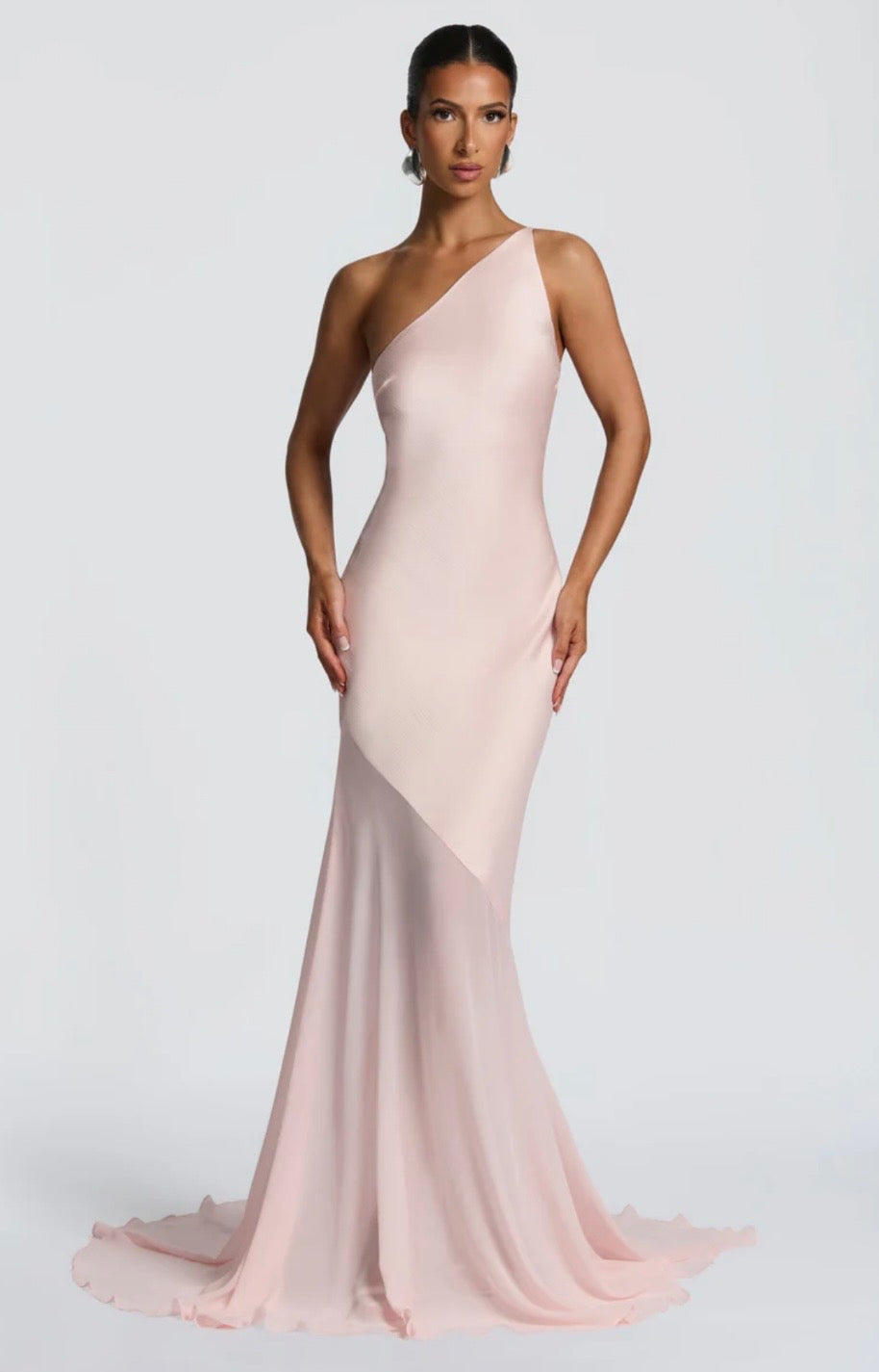 Megan | Women's Sculpted Fluid Movement Bias-Cut Layered Maxi Dress