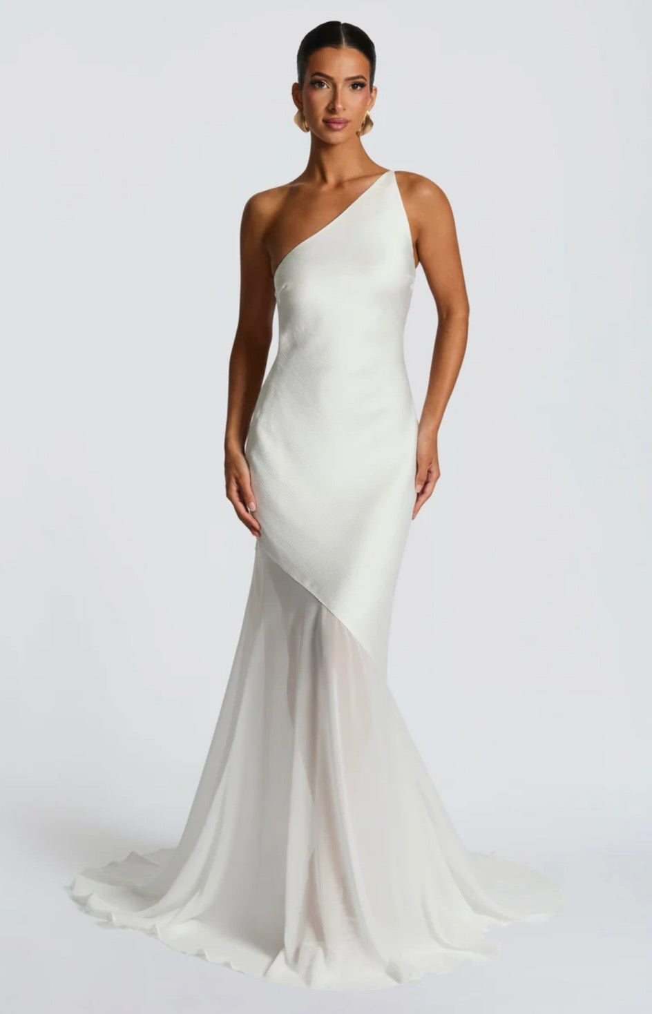 Megan | Women's Sculpted Fluid Movement Bias-Cut Layered Maxi Dress