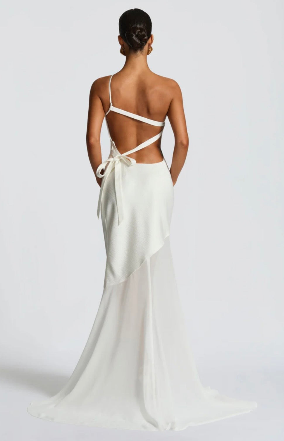 Megan | Women's Sculpted Fluid Movement Bias-Cut Layered Maxi Dress