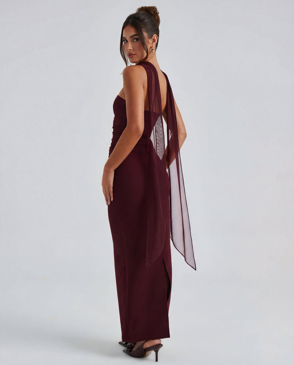 Ella | Women's Sculpting Crepe Strapless Maxi Dress
