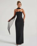 Ella | Women's Sculpting Crepe Strapless Maxi Dress