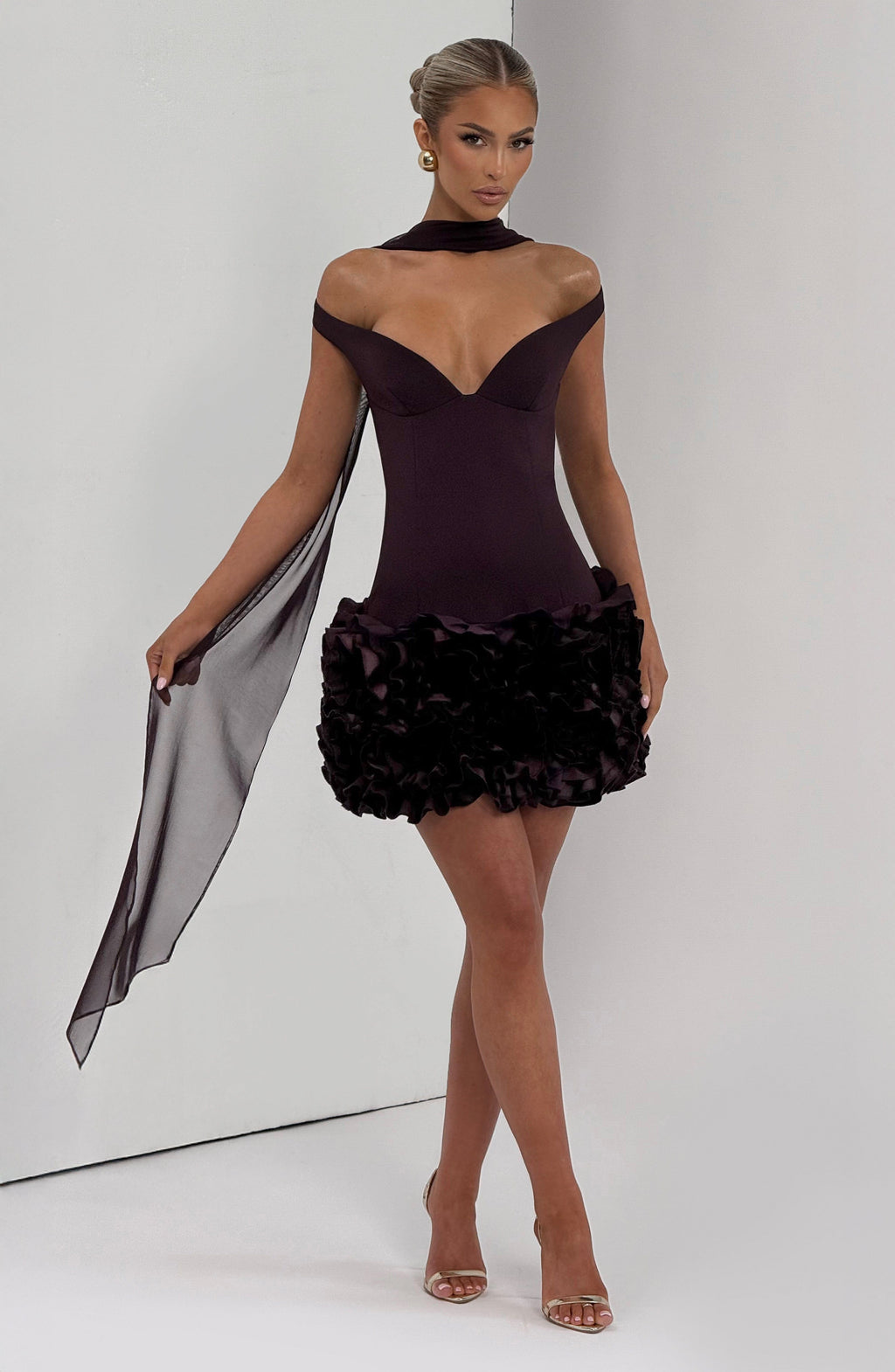 Aveta Mini Dress - Plum