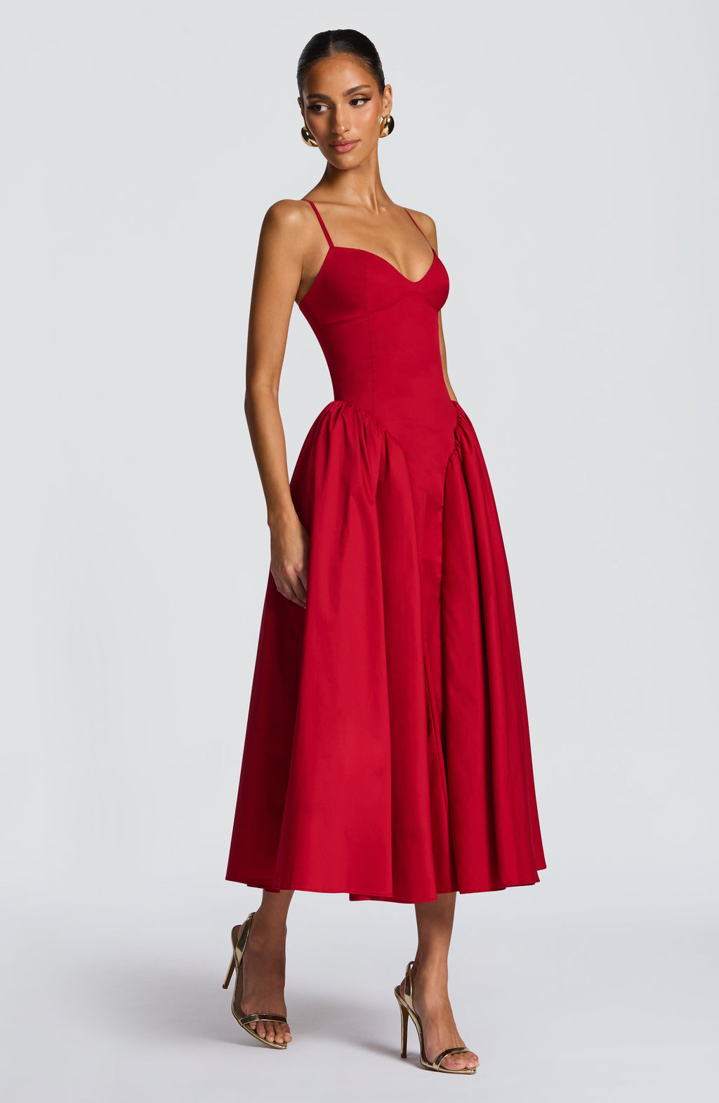 Emerson Midi Dress - Red