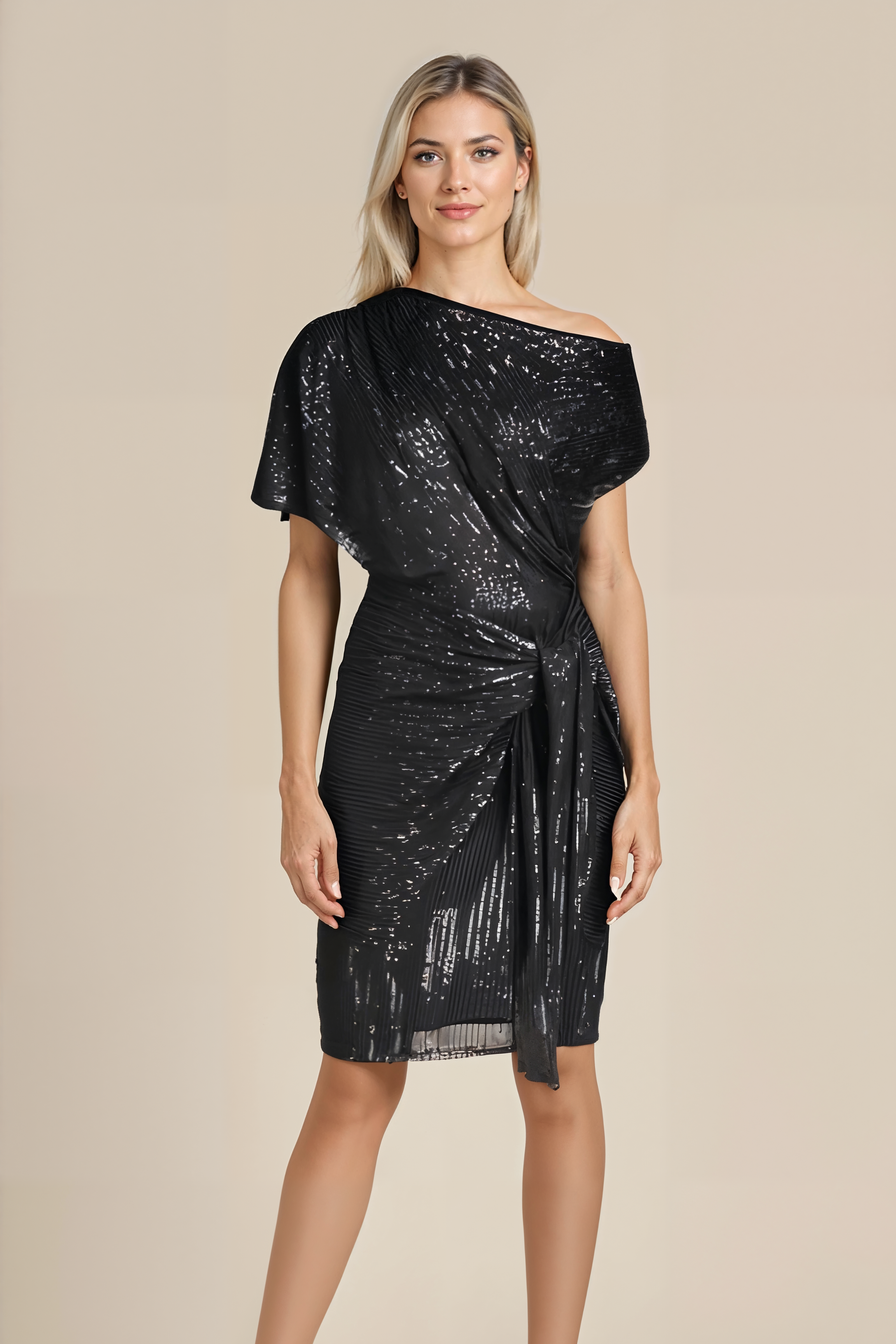 Raye | Women's Shimmering Festive Sparkle Midi Dress