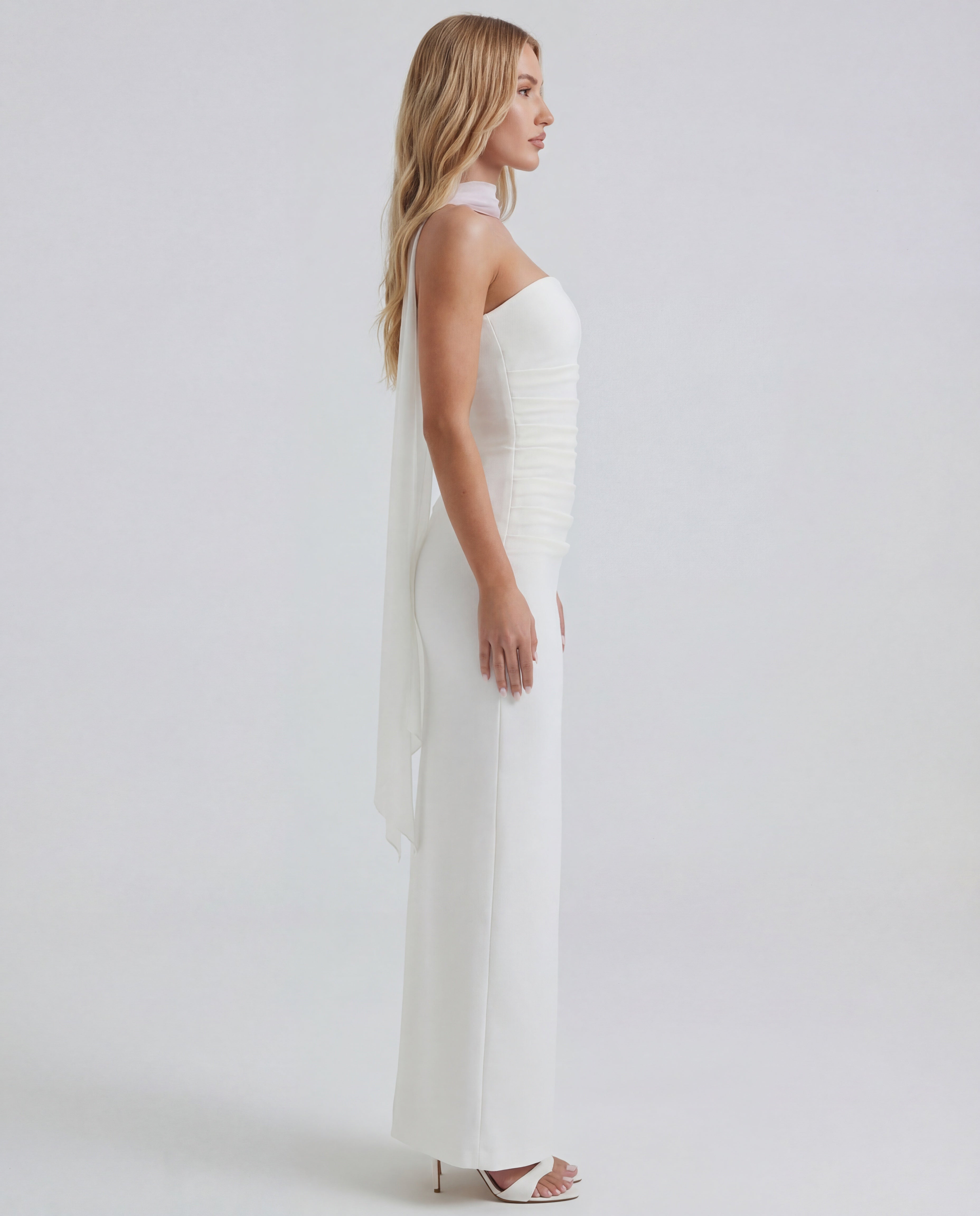 Ella | Women's Sculpting Crepe Strapless Maxi Dress